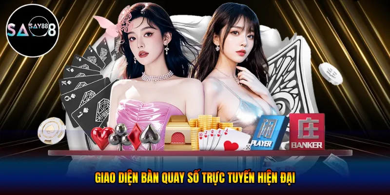 Giao diện bàn quay số trực tuyến hiện đại