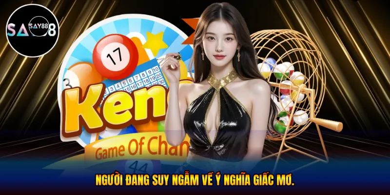 Người đang suy ngẫm về ý nghĩa giấc mơ