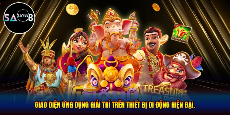 Giao diện ứng dụng giải trí trên thiết bị di động hiện đại